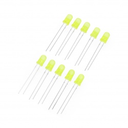 LED 5MM 12V GN: Green 5 mm LED with series resistor, 12 volt at reichelt  elektronik