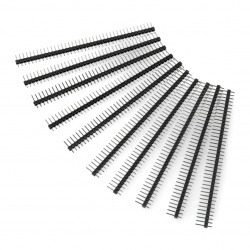 Produktbild von 2,54mm Pinleiste Einreihig Gerade – 1x40 Pins, 50 Stück, Für Steckverbindungen Auf Breadboards & Elektronikprojekte