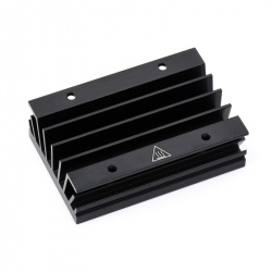 CLDIY Waterkoelblok Aluminium voor Vloeibaar Waterkoeler Koellichaam Systeem Grafische Koeler Koellichaam Endothermer Hoofd PC Computer CPU (40 mm x 80 mm x 12 mm) 1 stuk