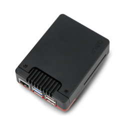 Argon NEO 5 BRED for Raspberry Pi 5 | Aluminum case with Built-in Fan