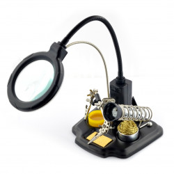 Magnifying glass with12 LED Illuminated Lighted Light 30X – The Library  Supply