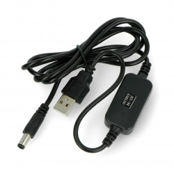 USB to 5.5mm / 2.1mm DC Booster Cable - 12V Output : ID 2778