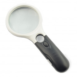 1pc 65mm Glass Magnifying Glass Reading Magnifier Handheld With Liquid  Rubber Handle For Outdoor Use