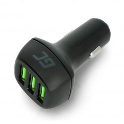 Thlevel Dual USB Car Charger Socket Panel with 12V Lighter Socket