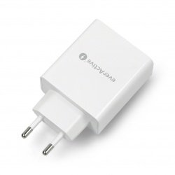 Core Essentials, White Single USB A Compact 3 PIN Wall Charger Plug, USB  A Cable Compatible, Rapid Charging Capability 2.1A