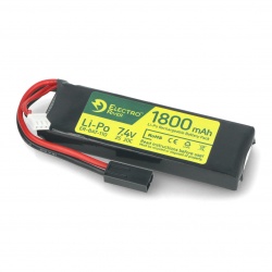 Batterie LiPo 7.4V 1500mAh 20/40C T-connect (DEANS) - boutique Gunfire