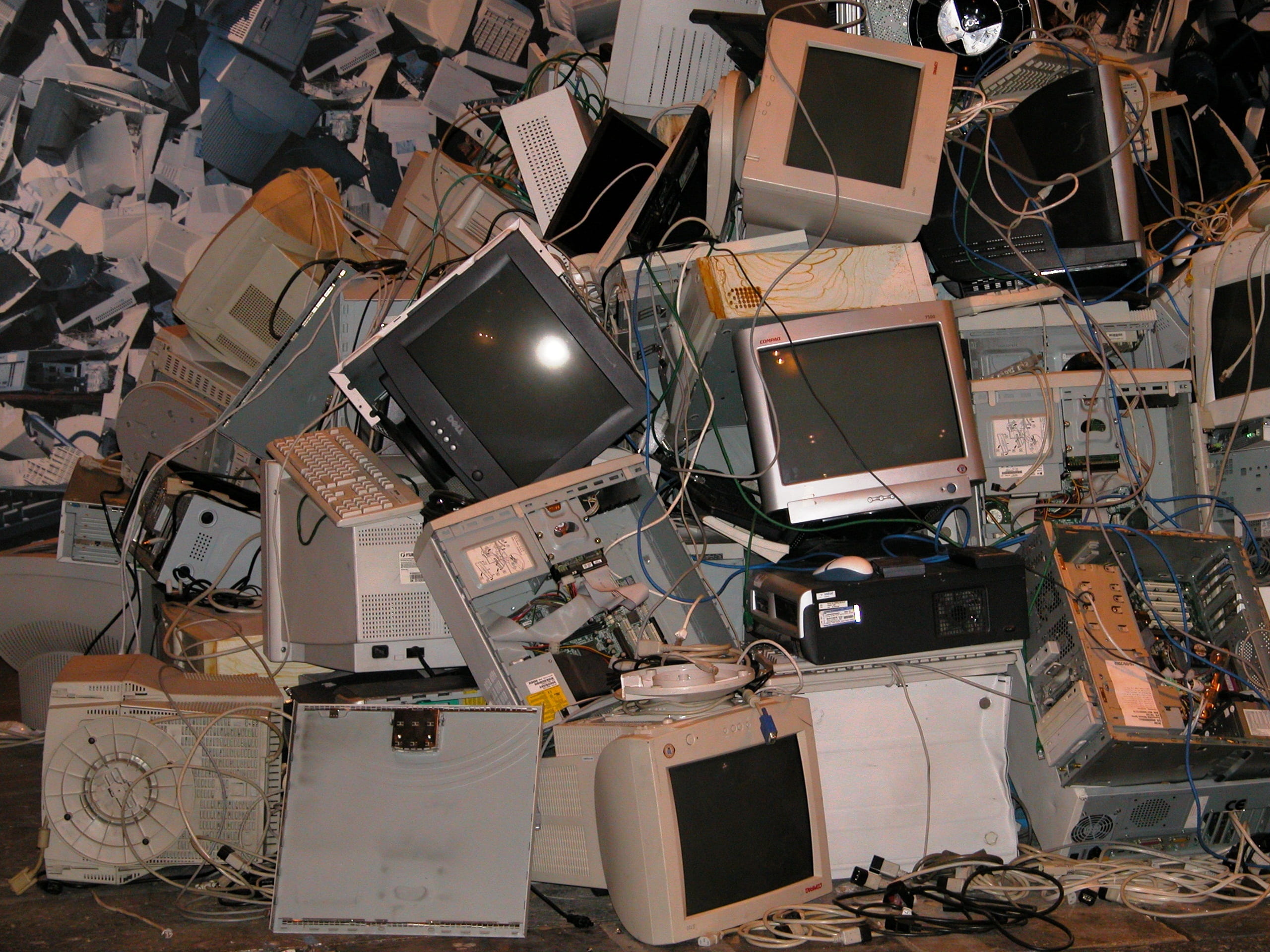 Pile of computer parts