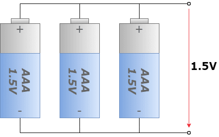 Parallel connection of batteries