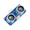 Distance sensor- ultrasonic HC-SR04 operating in the range from 2 cm to 200 cm. The output is the signal, duration of which