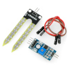 The soil moisture sensor- is used to determine the moisture level of the soil. Has digital and analog output, making it