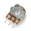 Rotary potentiometer 10 kOhm linear- similar to buttons, connected to the analog I/O, can serve as a user's interface's