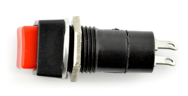 Przełącznik ON-OFF chwilowy, kwadratowy 250V/1A