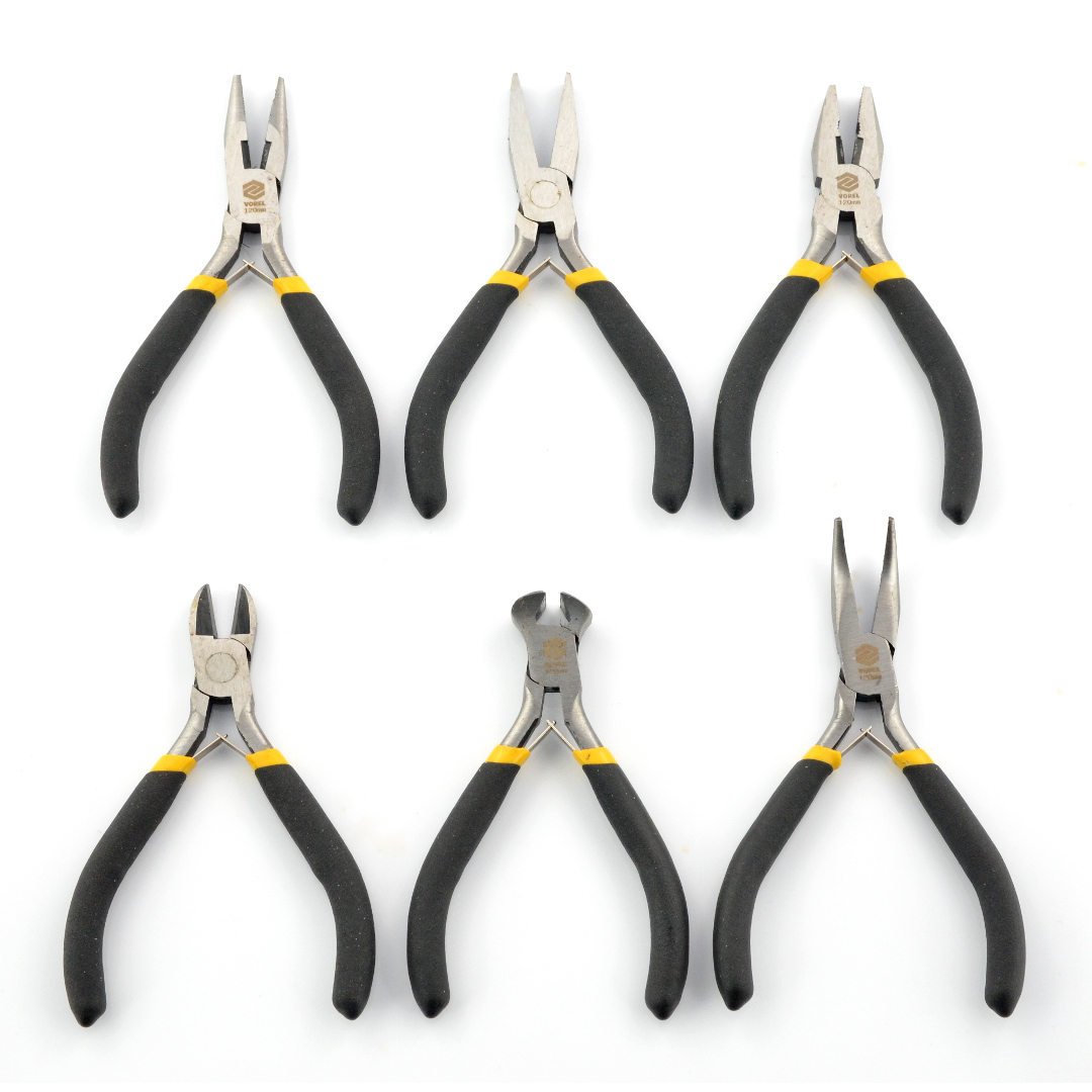 Set 3 Mini Pliers Tweezers Precision 125mm X Electronic and Craft "Finder