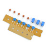 Capacitors: 5 capacitors 100 NF, 3 capacitors 100 UF, 5 capacitors 100pF