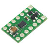 DRV8835 - dual channel driver of motors- continuous current per channel 1.2 A (temporary, up to 1.5 A). Power from 2.0 to 11