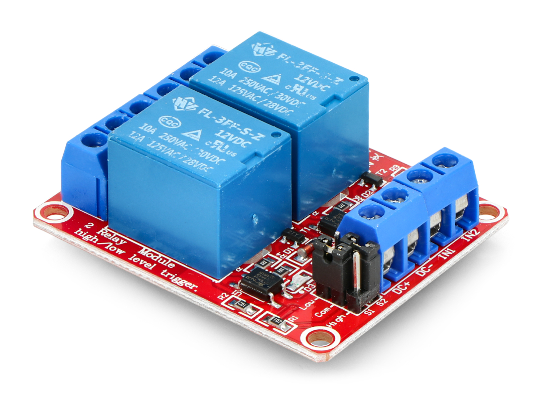 Relay module 2 channels H / L with optoisolation Botland - Robotic