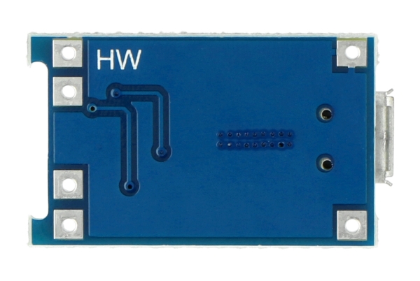 The module has 6 pins and a microUSB connector