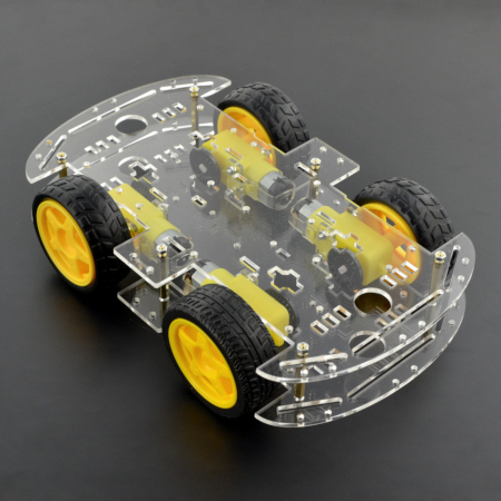 Chassis Rectangle 4WD 4 wheel robot chassis