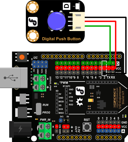 Example of connecting the sensor with Arduino