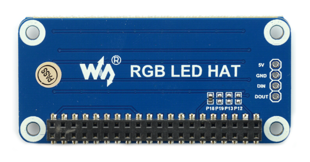 Pins are marked on the reverse side of the board what facilitates the connection