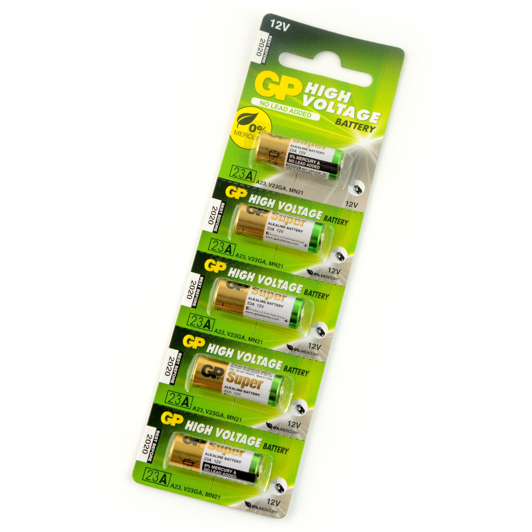 23A (10 pack) Vinnic L1028F Alkaline 12V Battery (A23, MN21 replacement)
