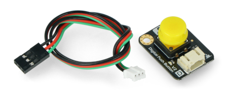 DFRobot Gravity - Digital Tact Switch - Yellow
