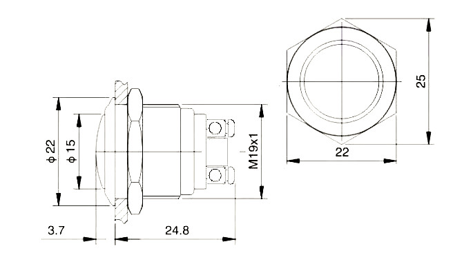 Dimensions are in mm