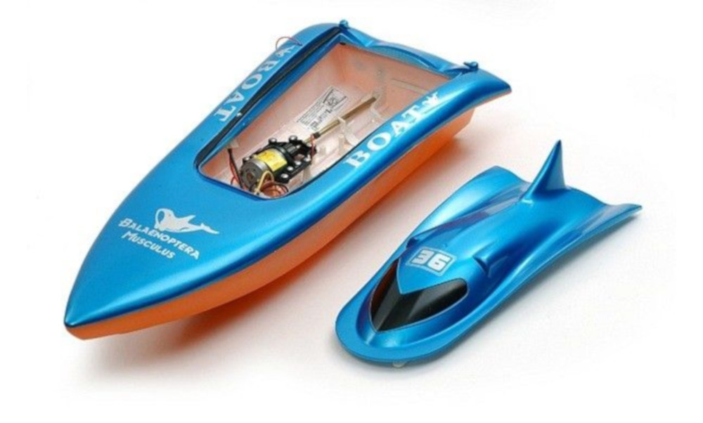 27MHz Remote Control RC Micro POWER Racing SPEED BOAT MINI RC Boat Orange 