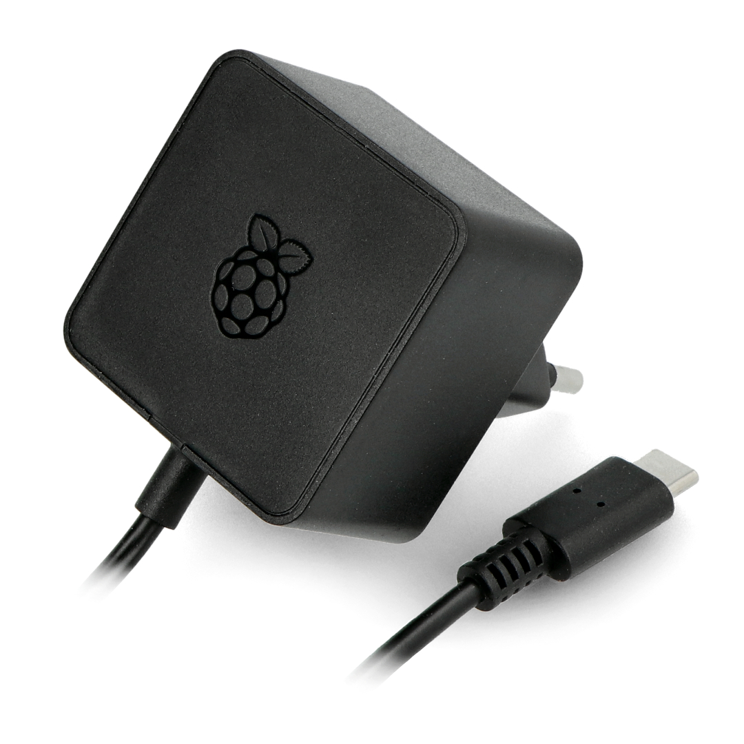 Adaptateur secteur Raspberry Pi 5,1V/3A USB-C (US, noir) - OKdo