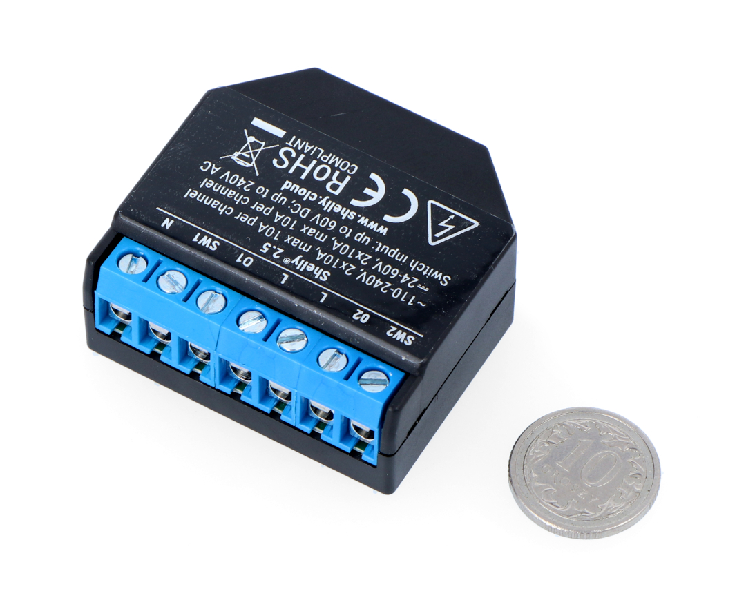 Buy Shelly 2.5 Double Relay Switch & Roller Shutter Online