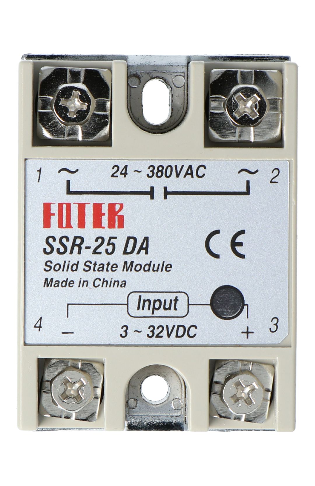 2 Stücke SSR-25DA 25A DC/AC 24V-380V Solid State Relay Alloy Heat Sink 