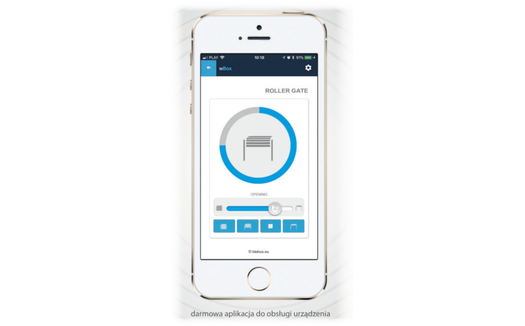 BleBox RollerGate - wBox