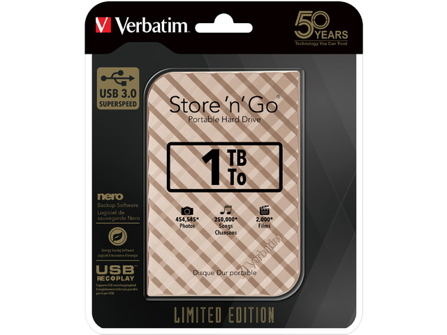 Portable Hard Drive Verbatim Store 'n' Go 1TB USB Botland