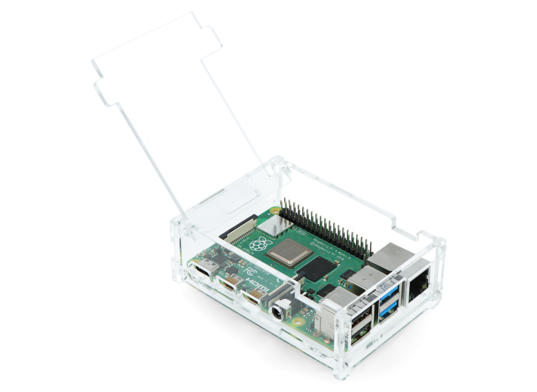 Kit for Raspberry Pi 3 Model B Clear Box Case Transparent Enclosure Box EC 