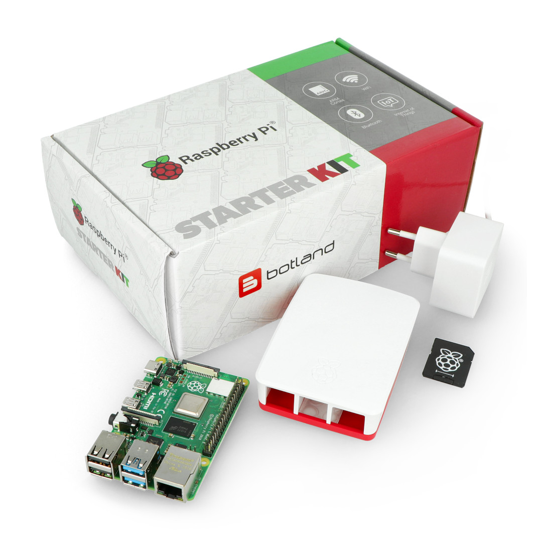 StarterKit with Raspberry Pi 4B WiFi 2GB RAM + Botland - Robotic Shop