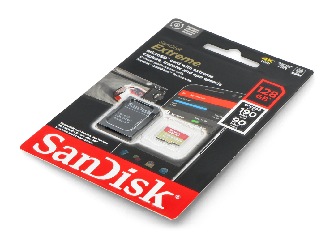 SanDisk memory card microSD 16GB class 10 + Botland - Robotic Shop