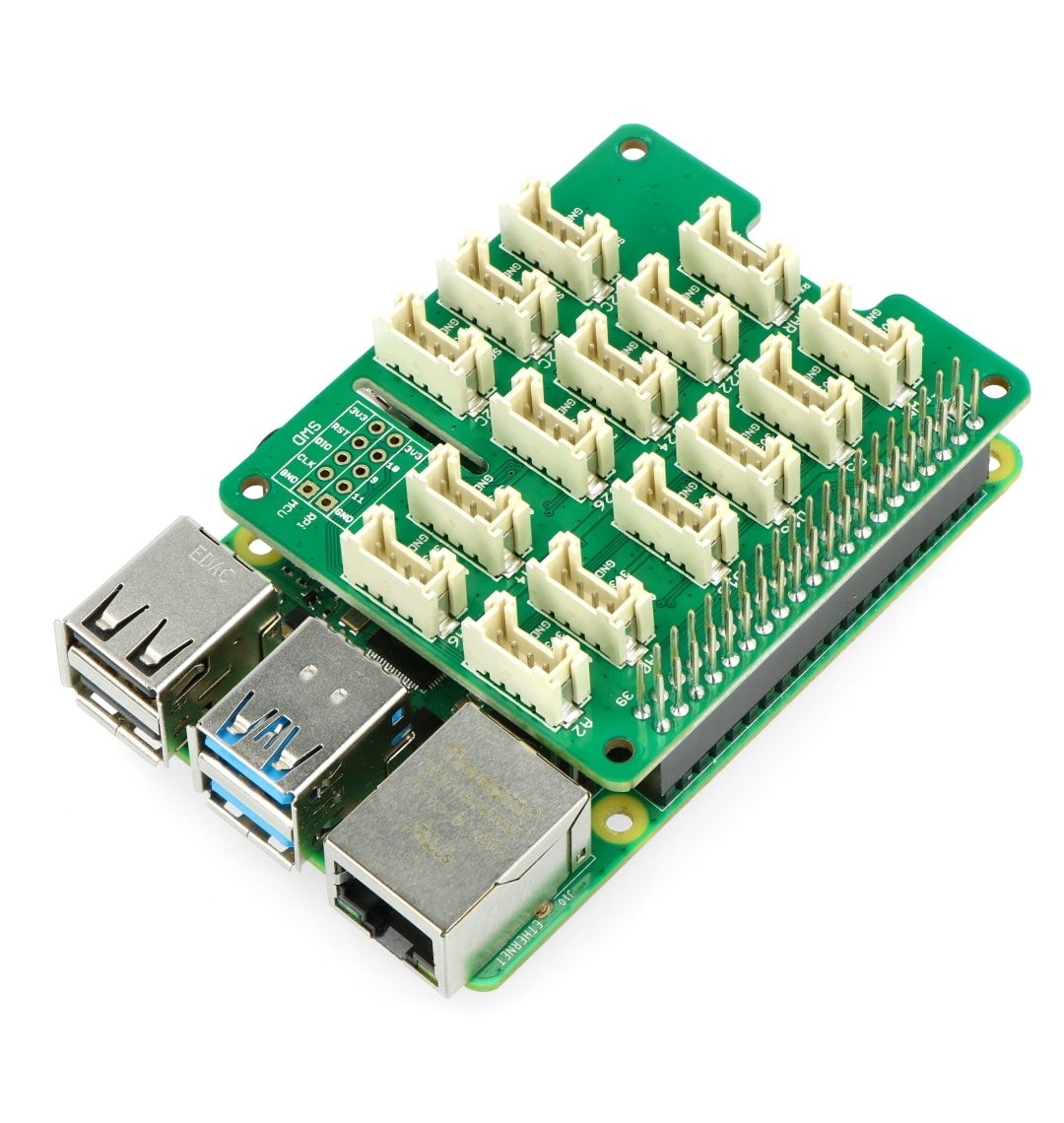 Shield für Raspberry PI und ESP32 oder ESP8266 mit Buttons und LEDs Leerplatine 