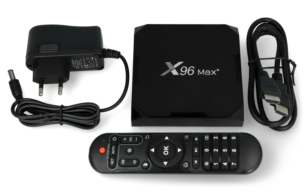 X96 Max+ Android 9 Smart TV box S905X2 4/64GB - Botland - Robotic Shop