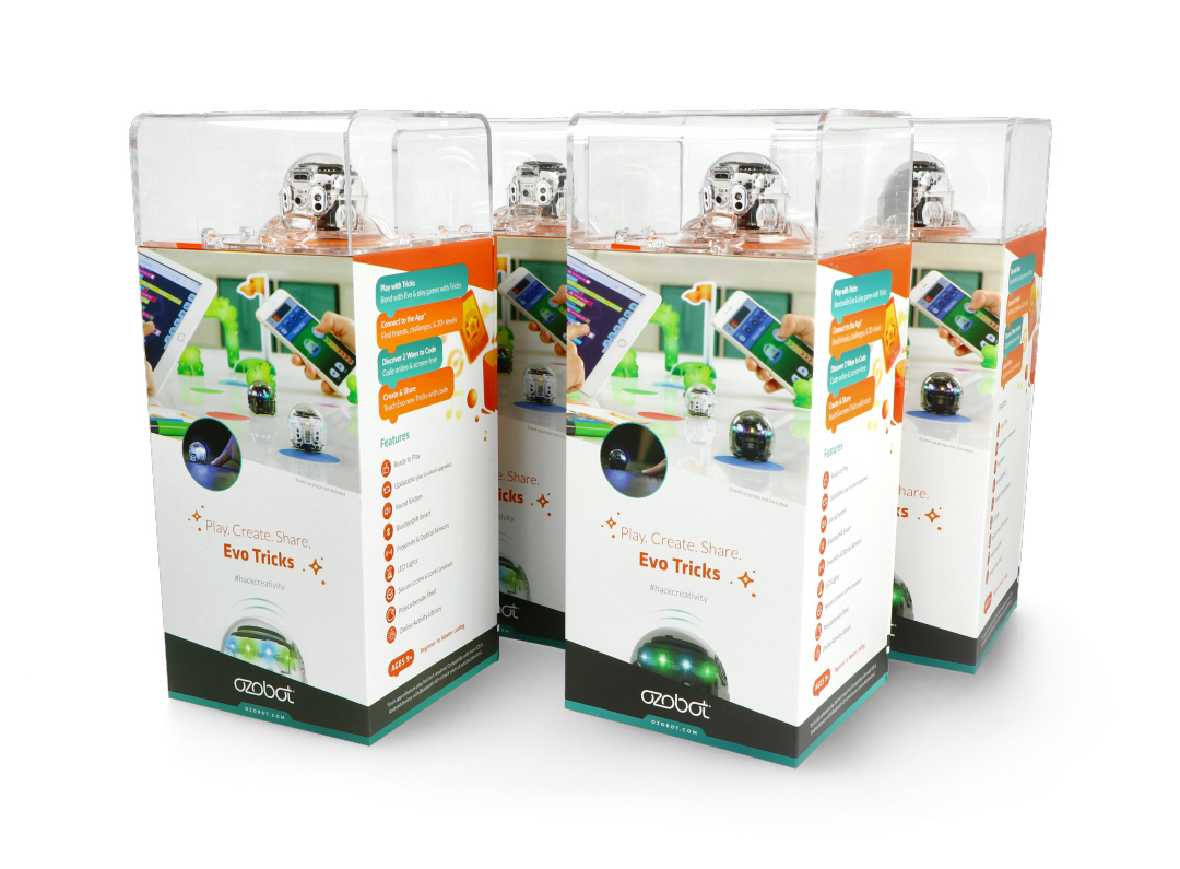 Ozobot - preschool set 4x Ozobot Evo + 2x wooden Botland - Robotic Shop