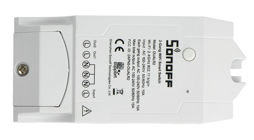 Sonoff Dual R2 - Dual Smart Switch Wi-Fi 10A 2200W