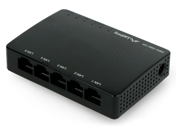 Lanberg DSP2-1005-12V 5 ports 1000 Mbps