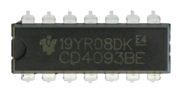 Układ CD4093BE w obudowie DIP14