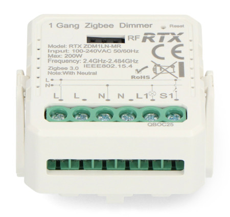 The module has a built-in antenna.