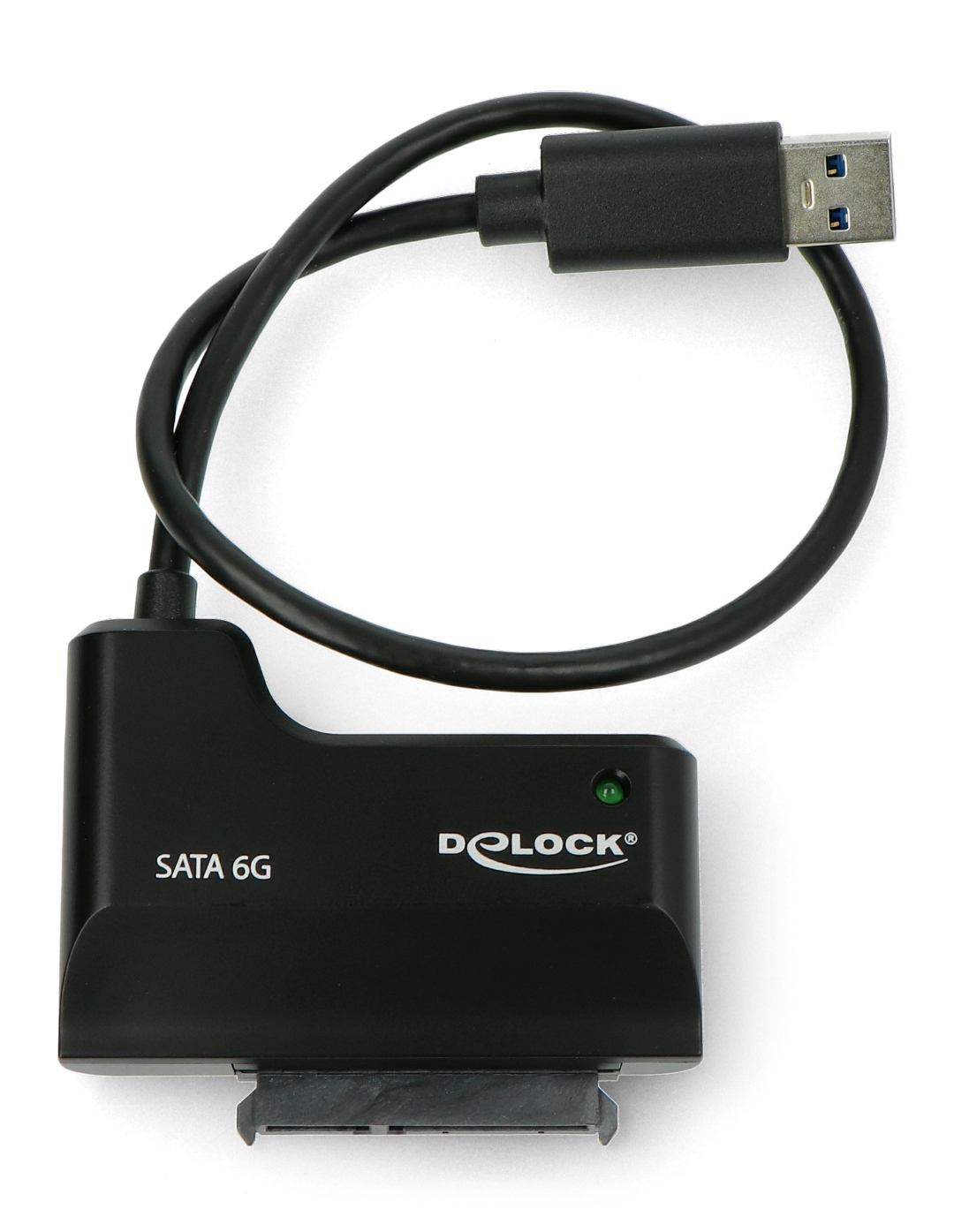 Adapter USB A 3.0 - SATA Delock - black + power Botland - Robotic Shop