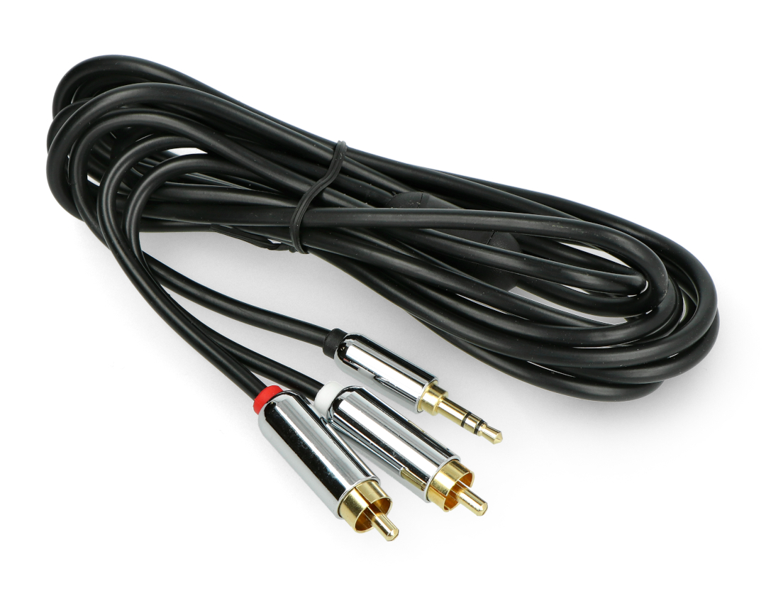 Câble audio jack 3,5mm stéréo vers 2 Cinch RCA - câble 2,5m, Câbles Jack /  RCA (Cinch)