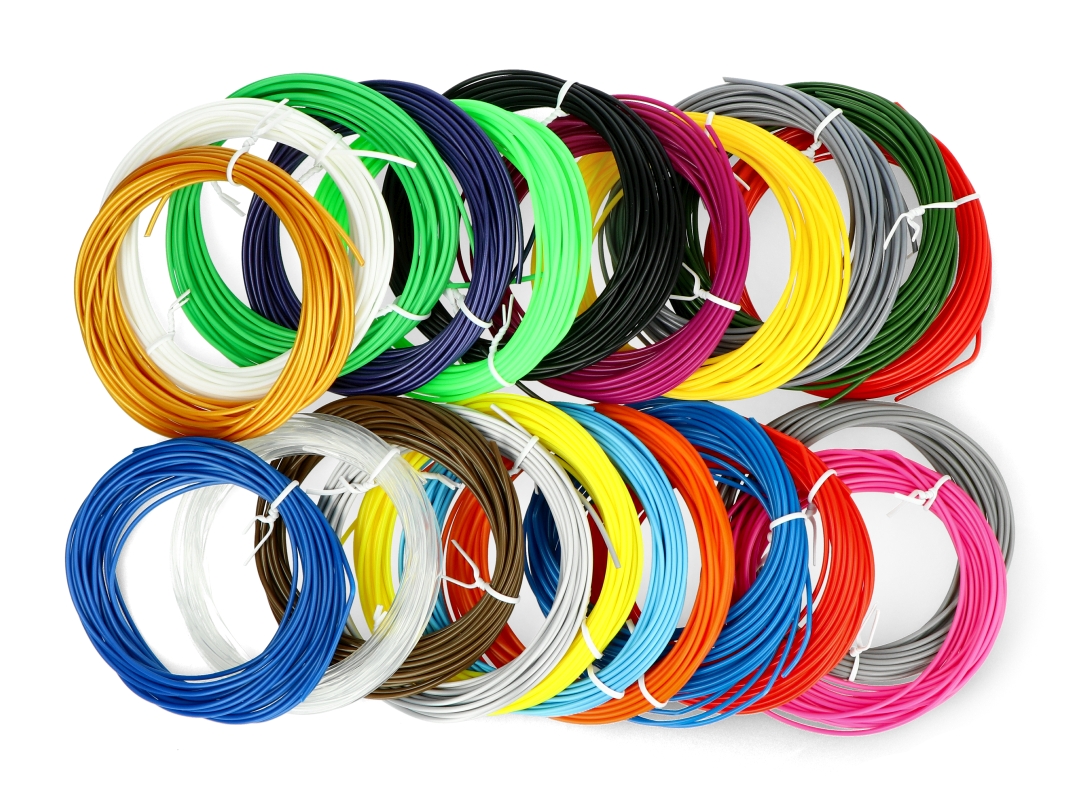1.75mm 5M 20 Colors 3D Pen Filament PLA Melt Plastic Filaments Printing  Filament
