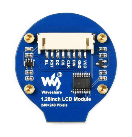 Display equipped with GC9A01 controller.