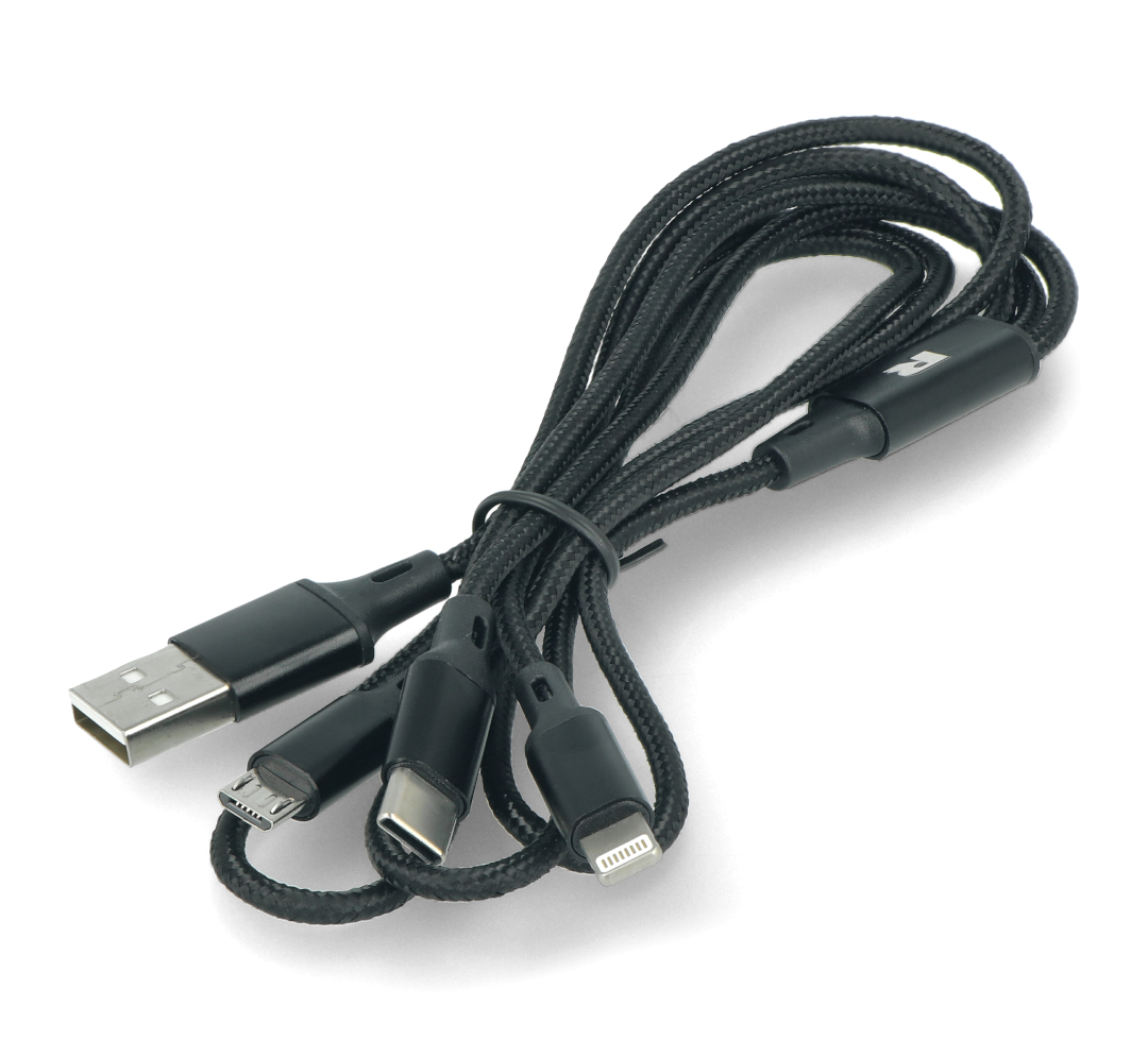 - 1 x Telescope 1M 2A Braided Data USB Type-C Chariging Cable for Chargers & Cables Cables - Grey