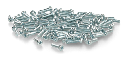 Śruba M2,5 Bossard długość 10mm ocynkowana - 100szt.
