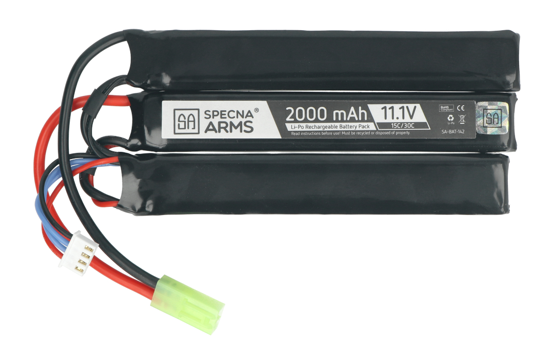 Batterie LiPo 7.4V 1300mAh 15/30C DEAN SPECNA ARMS